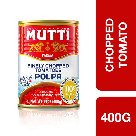 Mutti Polpa Finely Chopped Tomatoes 400g มตตโพลปา มะเขอเทศสบละเอยด