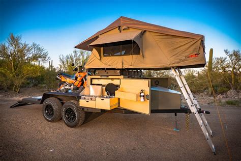 The Turtlebacker Flatbed Camping Trailer Plays Hard Sleeps Well