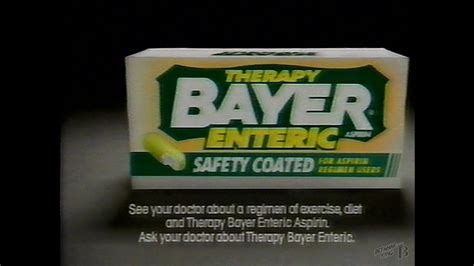 Bayer Enteric Aspirin Commercial 1992 Youtube