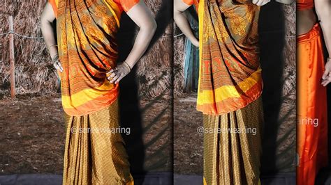 Gujrati Style Saree Draping Sidha Pallu Saree New Style Sidha