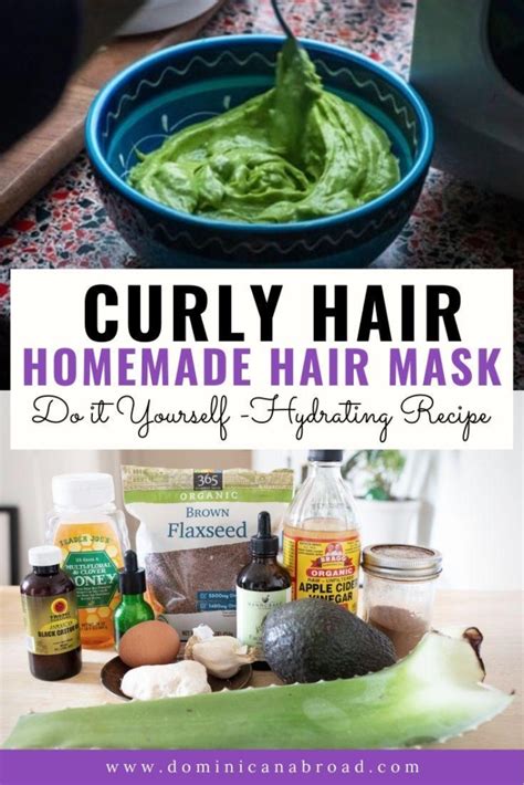 Homemade Diy Hair Mask For Curly Hair [hydrating Recipe]