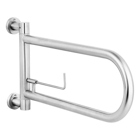 Grab Bar ราวพยุงแบบพับ ซ้าย ขวา ขนาด 580x220 มม เส้นผ่านศูนย์กลาง 32