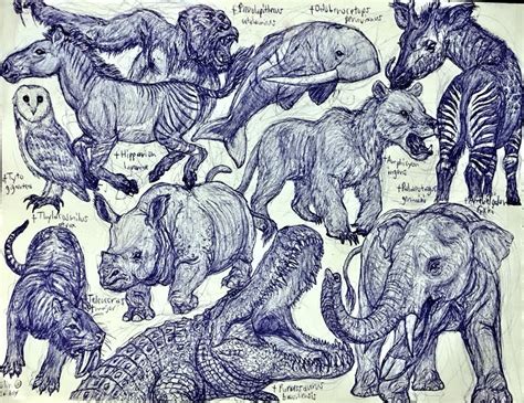 miocene animals  mickeyrayrex  deviantart