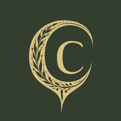 Premium Photo Letter C Monogram Logo Design Illustration Initial Creative