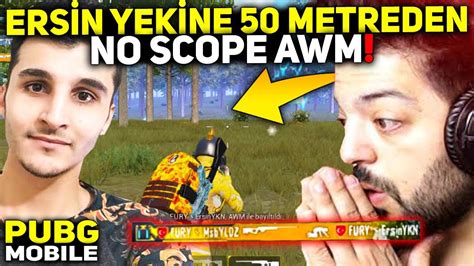 ERSİN YEKİN E O TARİHİ AWM WİN ALDIRDIM PUBG MOBİLE YouTube