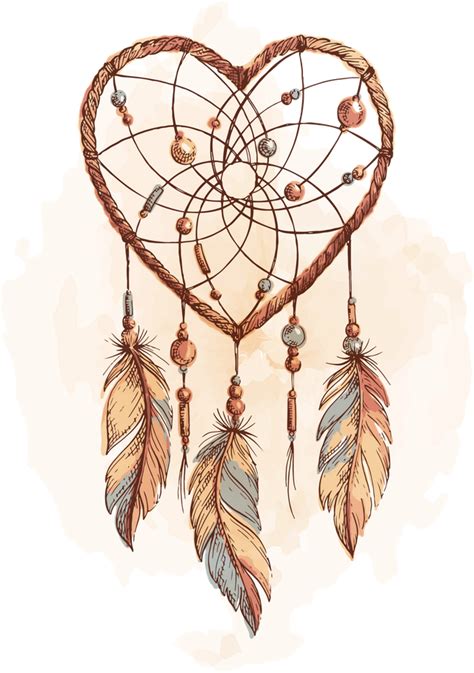 Dreamcatcher Heart Art Print By Jallom X Small Dream Catcher Drawing