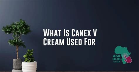 What Is Canex V Cream Used For - AskHub - Get Latest Updates & News