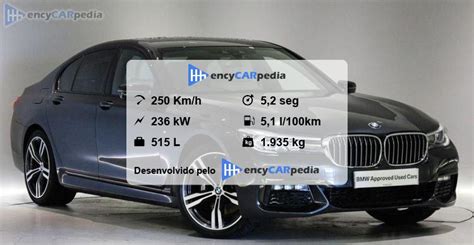 BMW 740d xDrive G11 Ficha Técnica 2015 2018 desempenho dimensões