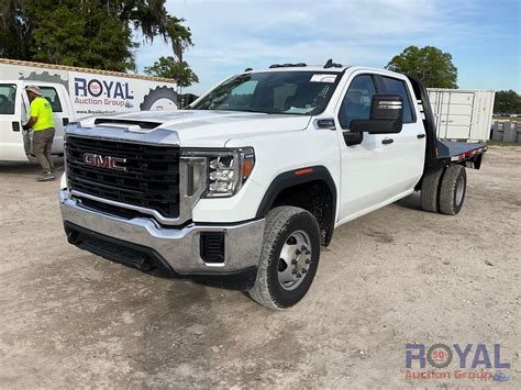 2020 GMC 3500 HD 4X4 Flat Bed Hauler Truck Proxibid