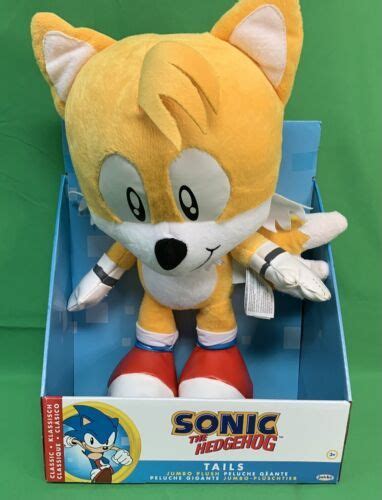 Sonic The Hedgehog Tails Jumbo Plush Stuffed Animal Toy 18 Inch Tall ...