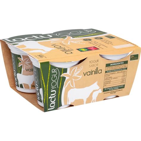 Lactuyogur Yogur Sabor Vainilla Sin Gluten Pack Unidades G