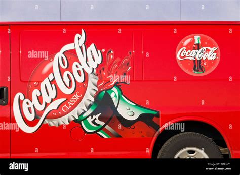 Coca Cola red truck Stock Photo - Alamy