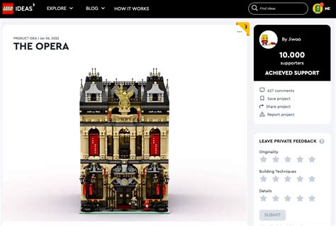 The Opera Raggiunge I 10 000 Like Su LEGO Ideas Brick It Magazine