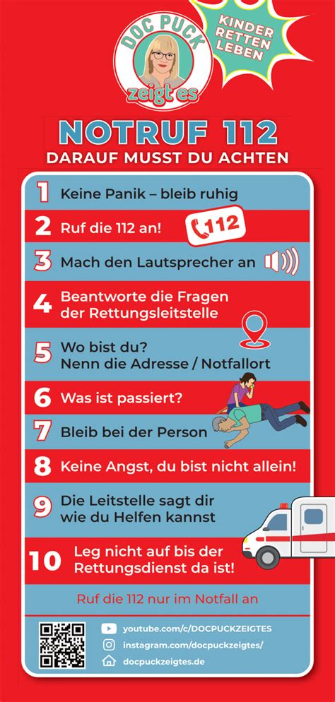 Unser Notruf Flyer 112 Doc Puck Zeigt Es Kinder Retten Leben