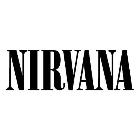 Nirvana Logo - Black and White Design Inspiration