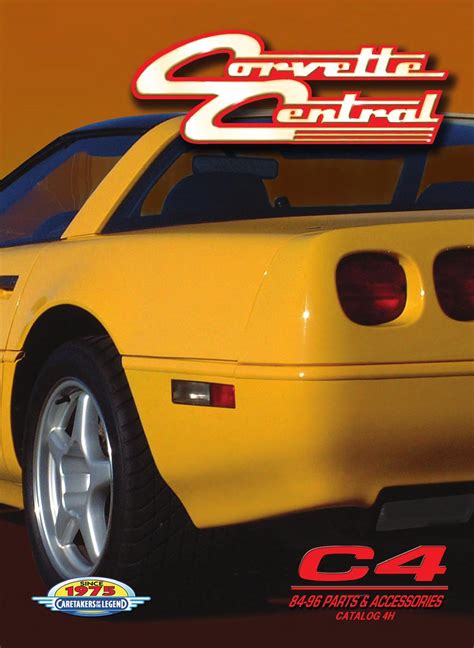 Corvette Central C4 84 96 Corvette Parts Catalog By Corvette Central