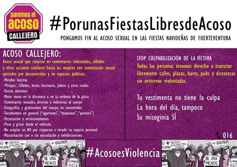 Campaña Majorera Contra El Acoso Y Las Agresiones Sexuales Noticias