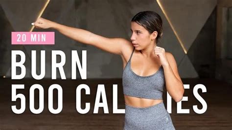 Burn 500 Calories With This 20 Minute Cardio Workout Hiit Workout At