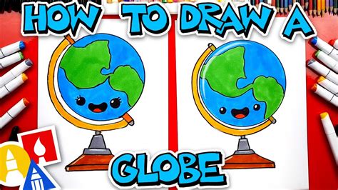 How To Draw A Globe Youtube