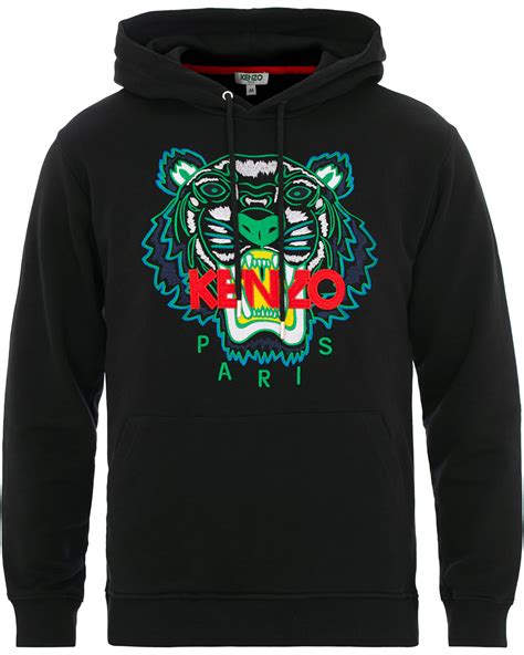 Kenzo Tiger Hoodie Black Hos