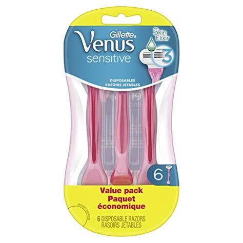 Gillette Venus Sensitive Disposable Razors For Women With Sensitive