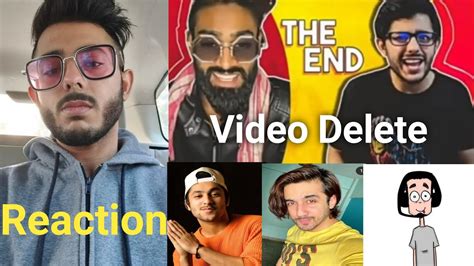 Carryminati Youtube Vs Tiktok The And Video Is Deleted Ashish