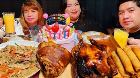 Pancit Bihon Lumpiang Shanghai Crispy Pata Lechon Manok Birthday