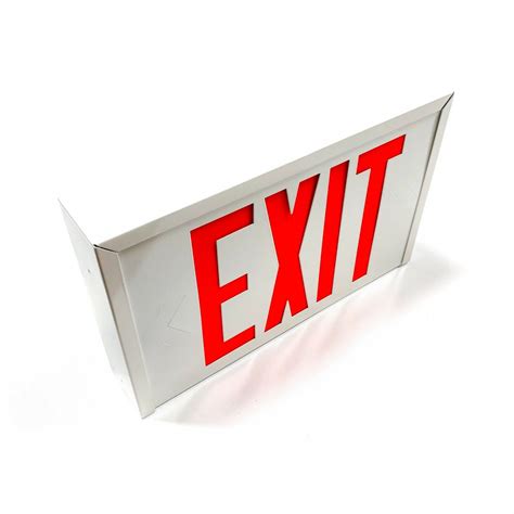 R Cxled Sure Lites Cooper Ind Steel Exit Sign Vac Single Or