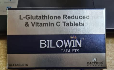 BILOWIN L Glutathione 500mg Vitamin C 40mg Tablets 10X1X10 At 6900