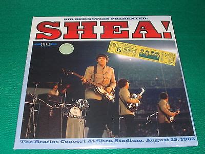 Popsike The Beatles Concert At Shea Stadium Lp Cd Poster