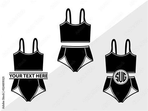 Lingerie Monogram Svg Womens Lingerie Svg Sexy Sleepwear Svg Bra