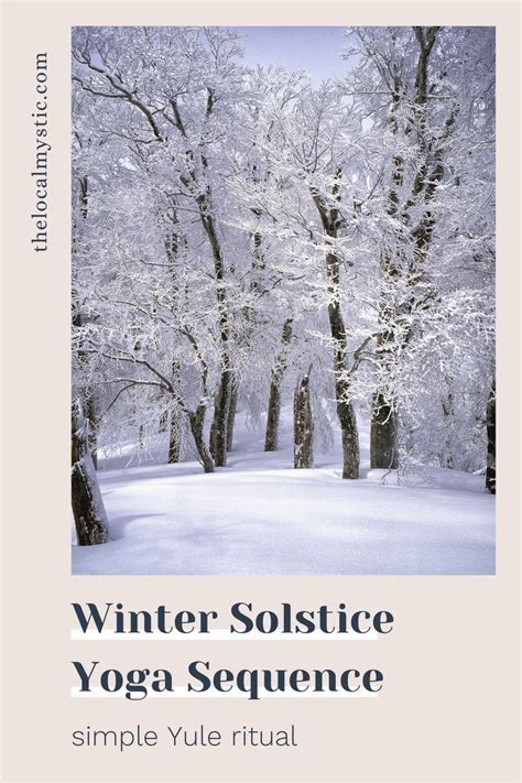 Winter Solstice Yoga Sequence Simple Yule Ritual