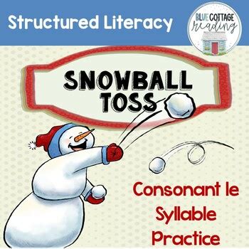 Consonant Le Final Stable Syllable Game Orton Gillingham Tpt