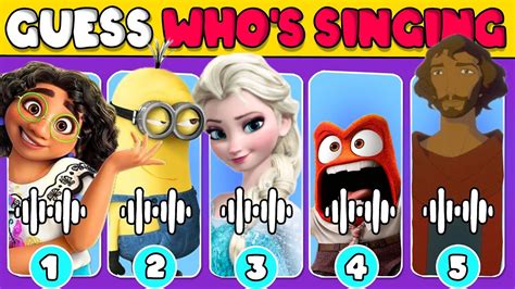 Guess Who S Singing New Version Disney And More Song Quiz Challenge