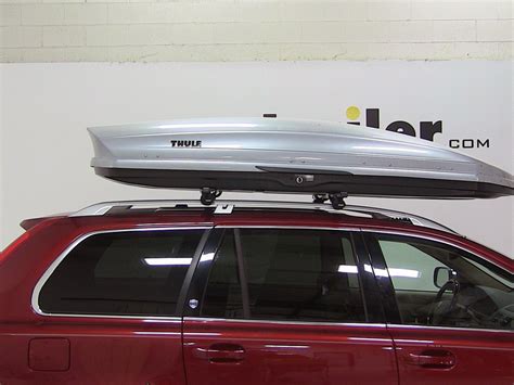 Volvo Xc90 Thule Sonic Xxl Rooftop Cargo Box 22 Cu Ft Metallic Silver