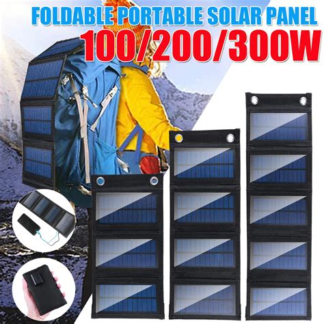 300w Foldable Usb Solar Panel Solar Cell Portable Folding Waterproof Solar Panel Charger Outdoor