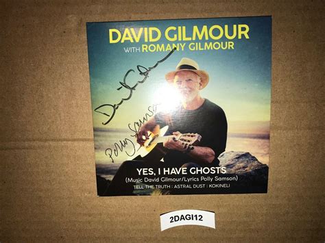 Pink Floyd David Gilmour Signed Autographed Cd Yes I Have Ghosts Polly