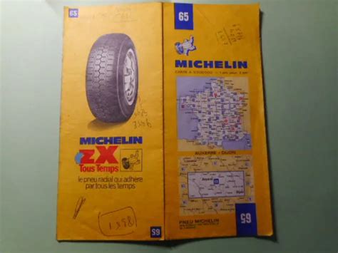 Carte Michelin Auxerre Dijon Maps Karte Cartolina Eur