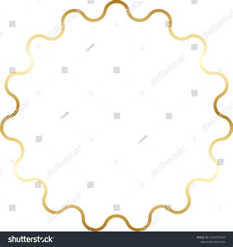 Circle Gold Border Frame Vector Stock Vector (Royalty Free) 2210757163 | Shutterstock