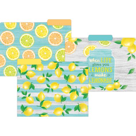 Lemon Zest File Folders Tcr Teacher Created Resources