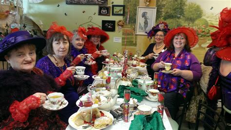 Teatime With The Red Hatters Tea Party Decorations Tea Party Tea Room