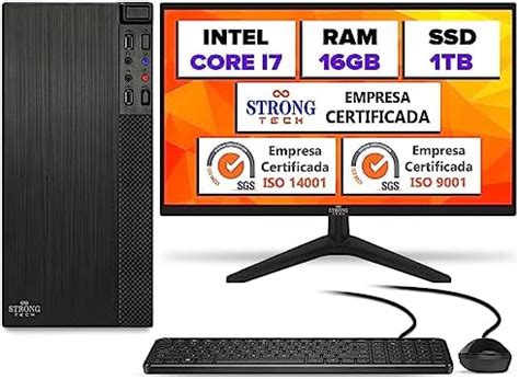 Computador Completo Intel Core I Gb Ssd Tb Monitor N Cleos