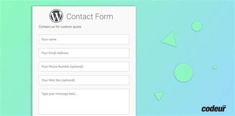 10 Plugins Wordpress Pour Créer Un Formulaire De Contact Codeur Blog