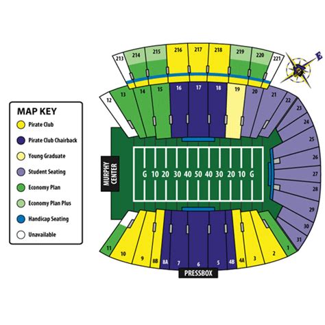 Ecu Stadium Seating Chart Stadium Dowdy Ficklen Stadium Seating: A ...