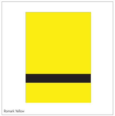 Romark Colours Yellow Panel Set Of 8 A4 210 X 300mm Cut 2 Size