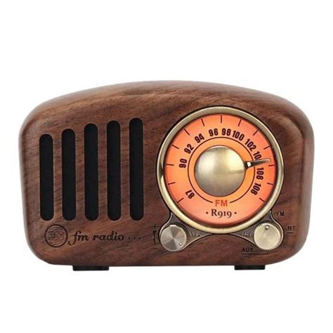 En bois haut parleur Radio Bluetooth rétro Radio FM avec Style