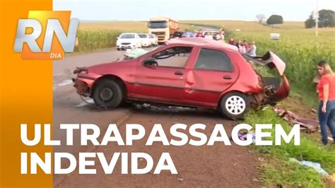 Ultrapassagem Indevida Provoca Duas Mortes V Timas S O Socorridas Por