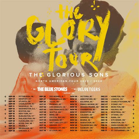 Just Announced The Glory Tour — The Glorious Sons