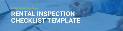 Free Rental Inspection Checklist Template Weekend Landlords