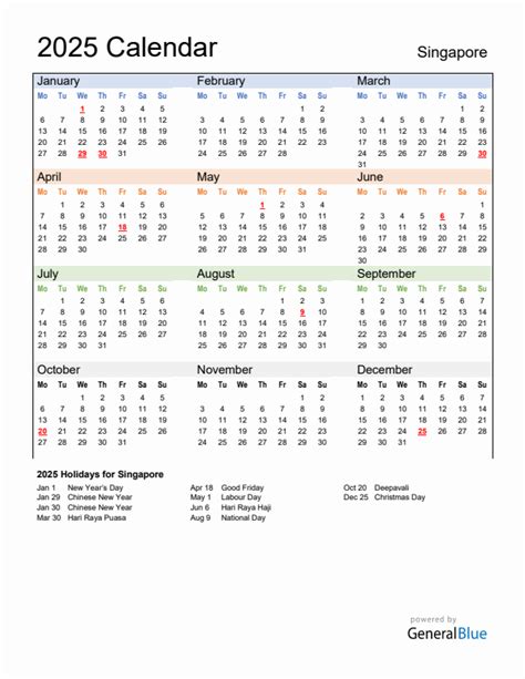 2025 Calendar Excel Singapore Holidays Homework Kary Juditha